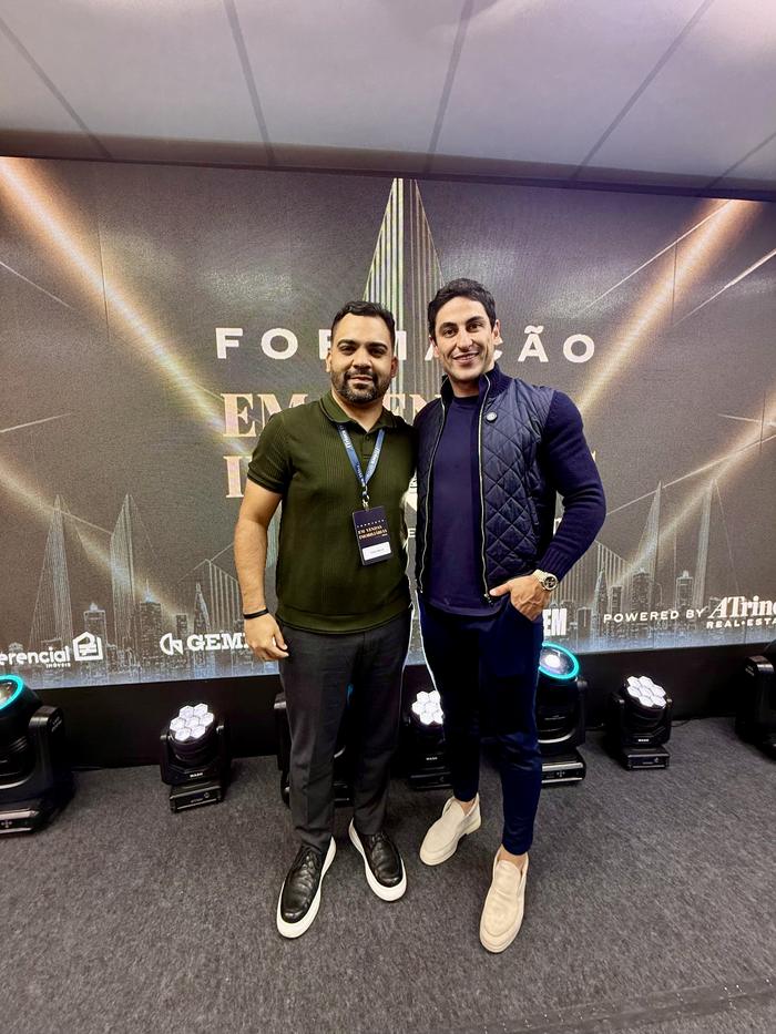 Felipe Moura com mentor da ATrinca